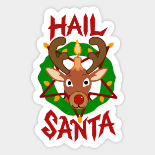 Hail Santa Sticker